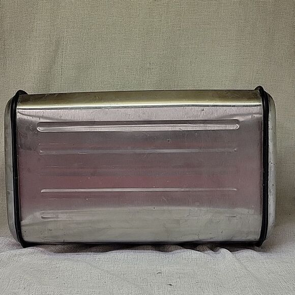 Aluminum Bread Box.  17” Long. 9” Deep - Picture 7 of 7